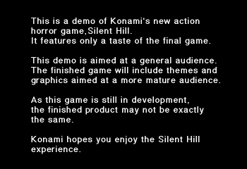 Silent Hill (Demo) Screenthot 2